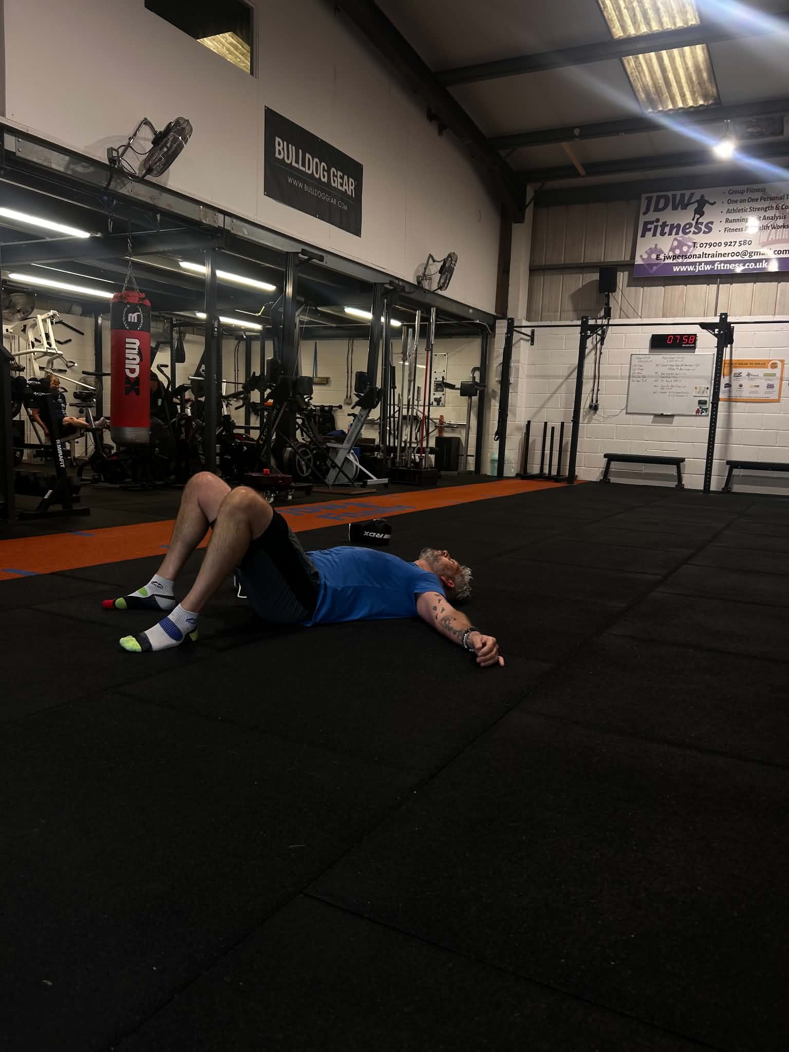 Training photo on the gym floor